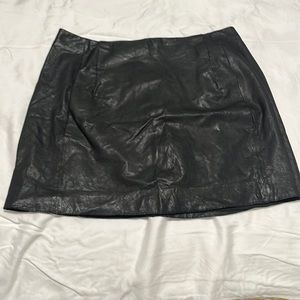Vince leather skirt